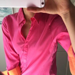 Foxcroft Pink Button Down Shirt 10